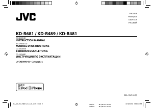 Manual JVC KD-R481 Car Radio