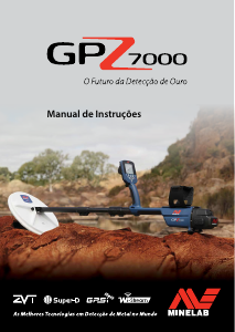 Manual Minelab GPZ 7000 Detector de metais
