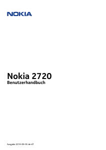 Bedienungsanleitung Nokia 2720 Handy