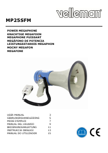 Instrukcja Velleman MP25SFM Megafon