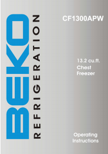 Manual BEKO CF 1300 AP Freezer