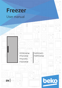 Manual BEKO FCFM 1545 Freezer