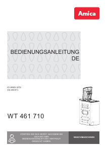 Bedienungsanleitung Amica WT 461 710 Waschmaschine