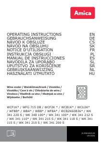 Instrukcja Amica WK 341 110-2 S Chłodziarka do wina