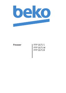 Manual BEKO FFP 1671 Freezer