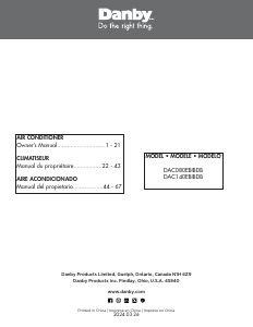 Manual Danby DAC080EBIBDB Air Conditioner