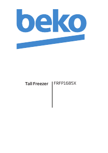Manual BEKO FRFP 1685 Freezer