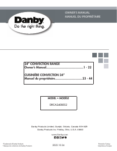 Handleiding Danby DRCA240BSS2 Fornuis