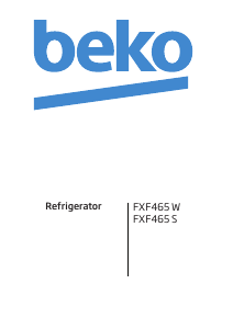 Handleiding BEKO FXF 465 Vriezer