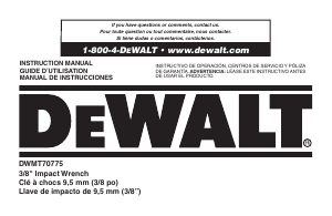 Handleiding DeWalt DWMT70775 Slagmoersleutel