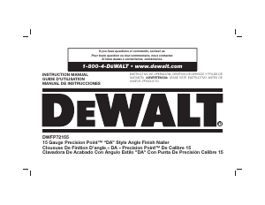 Mode d’emploi DeWalt DWFP72155 Cloueur