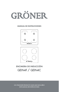 Manual de uso Gröner QEIN4F Placa