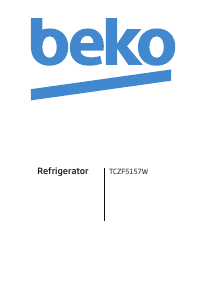 Manual BEKO TCZF 5157 Freezer