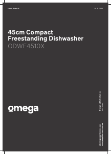 Manual Omega ODWF4510X Dishwasher