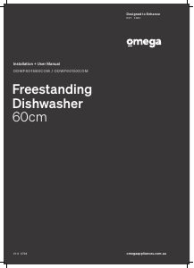 Manual Omega ODWF6015BXCOM Dishwasher