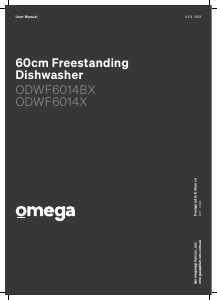 Manual Omega ODWF6014X Dishwasher