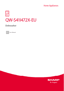 Handleiding Sharp QW-S41I472X-EU Vaatwasser