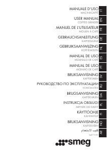 Handleiding Smeg CGF11RDEU Koffiemolen