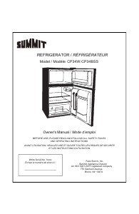 Manual Summit CP34W Fridge-Freezer