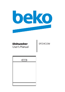 Manual BEKO DFC 04C10 Dishwasher