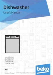 Manual BEKO DFN 04C10 Dishwasher