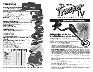 Bedienungsanleitung Bounty Hunter Tracker IV Metalldetektor