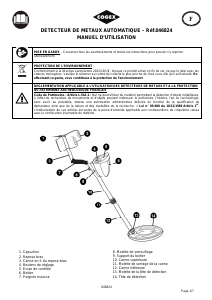 Mode d’emploi Cogex 046824 Détecteur de métaux