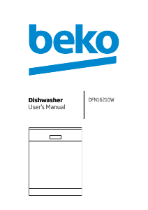 Manual BEKO DFN 16210 Dishwasher