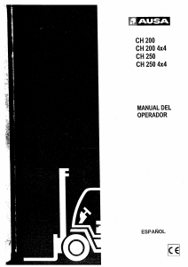 Manual de uso AUSA CH 200 Carretilla elevadora