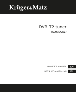 Handleiding Krüger and Matz KM0550D Tuner