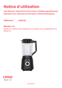 Manual Livoo DOP242N Blender