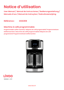 Handleiding Livoo DOD208 Koffiezetapparaat