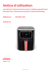 Mode d’emploi Livoo DOC294 Friteuse