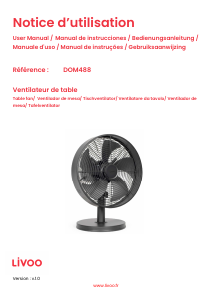 Handleiding Livoo DOM488 Ventilator