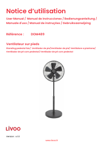 Bedienungsanleitung Livoo DOM489 Ventilator