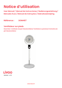 Manuale Livoo DOM487W Ventilatore