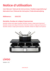 Manual Livoo DOC313 Raclette Grill