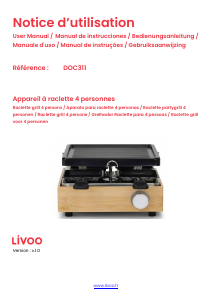 Manual Livoo DOC311 Raclette Grill