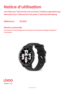 Manual de uso Livoo TEC622 Smartwatch