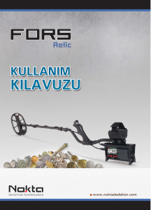 Kullanım kılavuzu Nokta Fors Relic Metal detektörü