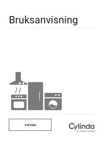 Bruksanvisning Cylinda TVP 4582 Torktumlare