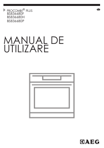 Manual AEG BS836680HM Cuptor