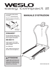 Manuale Weslo Easy Compact 2 Tapis roulant