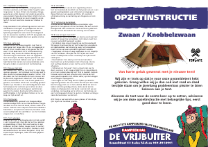 Handleiding Vrijbuiter Knobbelzwaan Tent