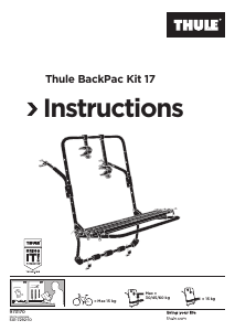 Руководство Thule BackPac Kit 17 Устройство для перевозки велосипедов