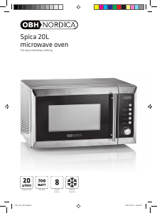 Manual OBH Nordica 7539 Spica Microwave