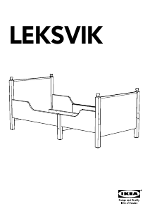 Handleiding IKEA LEKSVIK (208x90) Bedframe