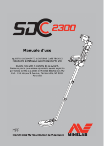 Manuale Minelab SDC 2300 Rilevatore di metalli