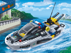 Hướng dẫn sử dụng BanBao set 7006 Police Tàu cao tốc