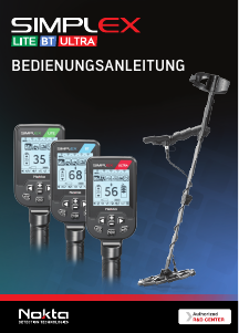 Bedienungsanleitung Simplex BT Metalldetektor